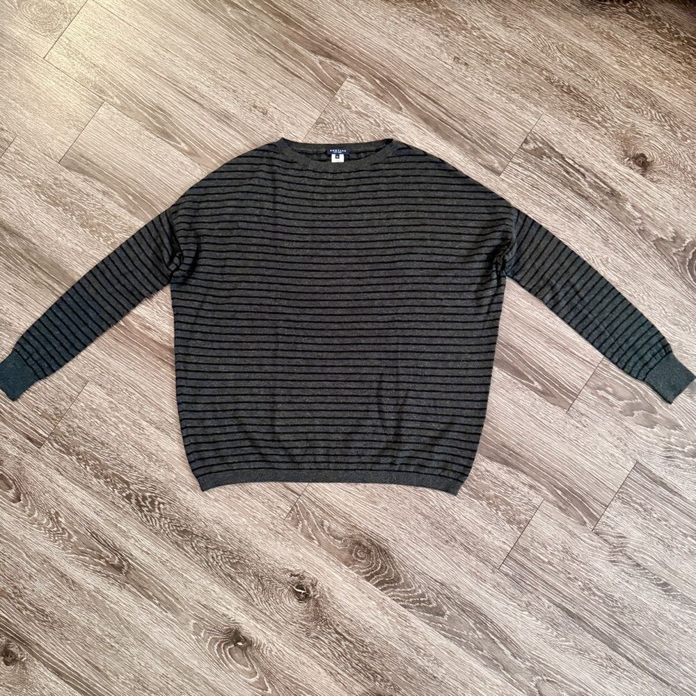 Demylee 100% Cashmere Striped Sweater